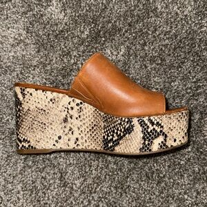 Snakeskin wedge heels from Nine West. Perfect for a funky, Y2K pop!